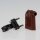 Eurostecker Europa-Flachstecker braun 250V/6A mit Schraubkontakte und seitlichem Kabelauslass