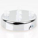 Lampen-Baldachin 100x25mm Metall verchromt mit...