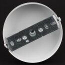 3-Loch Lampen-Baldachin Metall 100x25mm weiß mit...