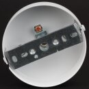 3-Loch Lampen-Baldachin Metall 100x25mm weiß mit...