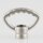 Zahnringnippel Metall Nickel Matt 42mm M10x1 Innengewinde für Lampen und Leuchtenbau