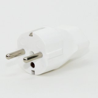 Reisestecker-Adapter Deutschland auf Kupplung Schweiz weiß 16A/250V