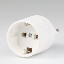 Reisestecker-Adapter Schweiz Kupplung Deutschland weiß 10A/250V Kaiser