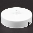 1-Loch Lampen-Baldachin Metall 100x25mm weiß mit...