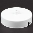 Lampen-Baldachin 100x25mm Metall weiß für 1...
