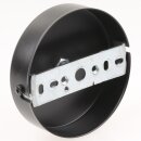 1-Loch Lampen-Baldachin Metall 100x25mm schwarz mit...