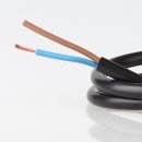 PVC Lampenkabel Elektro-Kabel Stromkabel Rundkabel schwarz 2-adrig, 2x0,75mm² H03 VV-F