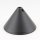 Lampen-Baldachin 110x70mm Kunststoff schwarz Pyramiden Form mit Feststellschraube