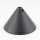 Lampen-Baldachin 110x70mm Kunststoff schwarz Pyramiden Form mit Feststellschraube