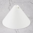 Lampen-Baldachin Pyramiden Form mit Feststellschraube 110x70mm Kunststoff weiß