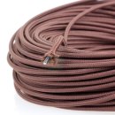 Textilkabel Stoffkabel braun 1-adrig 1x0,75mm²...