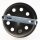 Lampen-Baldachin 100x25mm Metall schwarz ohne Zugentlaster für 10 Lampenpendel