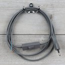 Lampen Anschlussleitung grau 2 Meter 2-adrig mit...