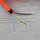 Textilkabel Neon-Orange 3-adrig mit Schnurschalter und Schutzkontakt-Stecker Anschlussleitung 2-5m