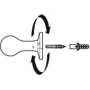 Häfele Möbel Garderobenhaken aus Messing 15x18mm vernickelt matt