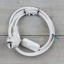 Lampen Anschlussleitung weiß 2 Meter 3-adrig mit...