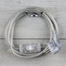 PVC Lampen Anschlussleitung transparent 2 Meter 3-adrig...