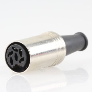 DIN-Kupplung Metall 5-polig mit Knickschutz